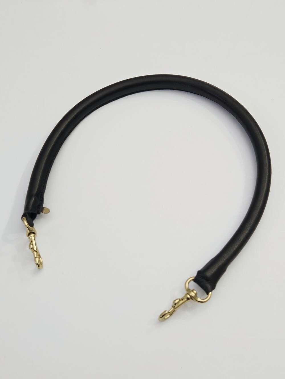 CLARE V SHORTIE STRAP - BLACK TUBULAR LEATHER - Picture 5 of 5